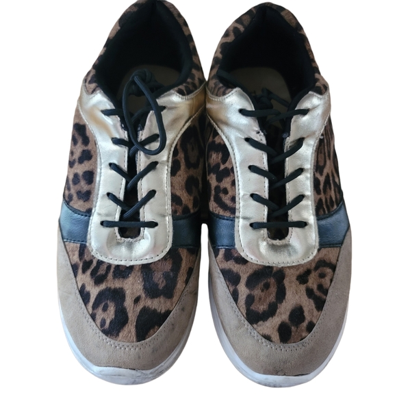 Torrid Leopard & Metallic Faux Leather Sneaker - Picture 5 of 8